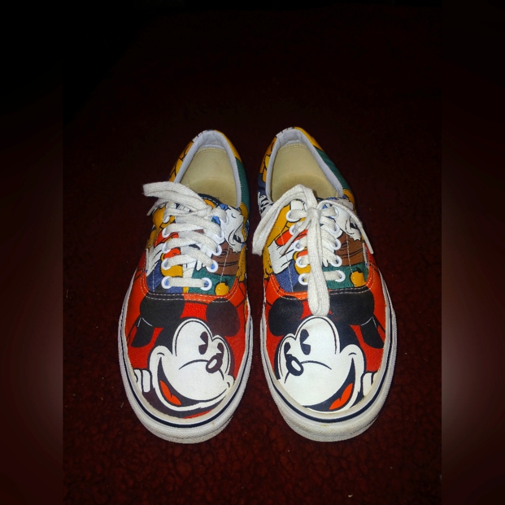 Vans Disneys Mickey Mouse Shoes with Cartoon Design